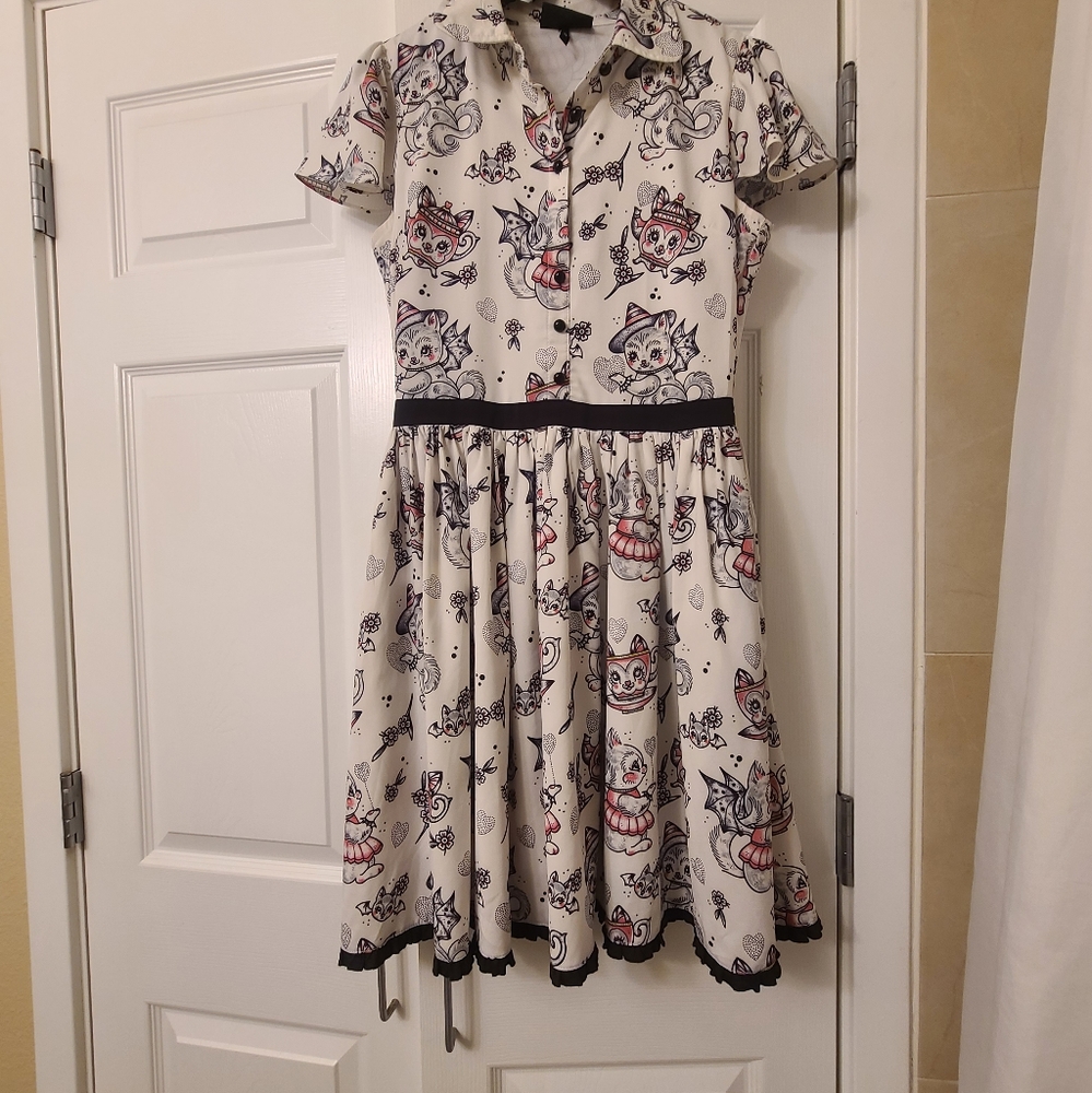 Very cute Sourpuss dress! Cats!!!